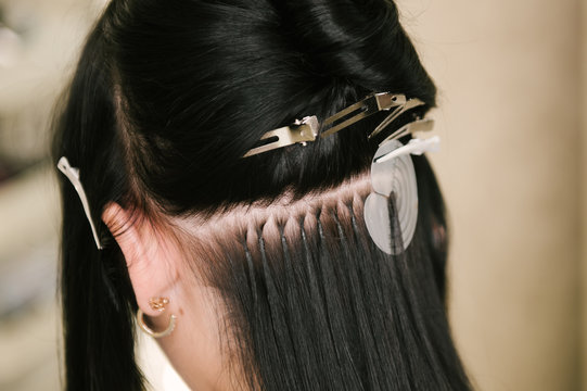 Beaded Weft Hair Extensions